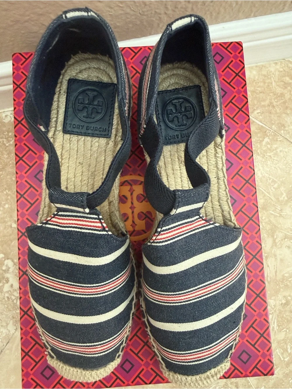 Tory Burch Catalina Striped Espadrille